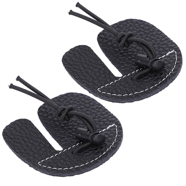 2 st Handskydd Mikrofiber Fingerskydd för Traditionella Recurve Bågar Bågskytte