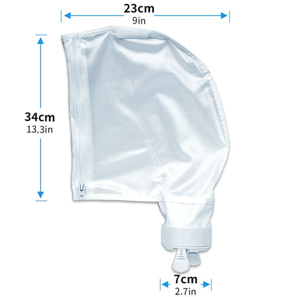 Erstatning All-Purpose Nylon Mesh Pool Cleaner Bags til Polaris 280, 480 Lynlås Pool Cleaner Tilbehør