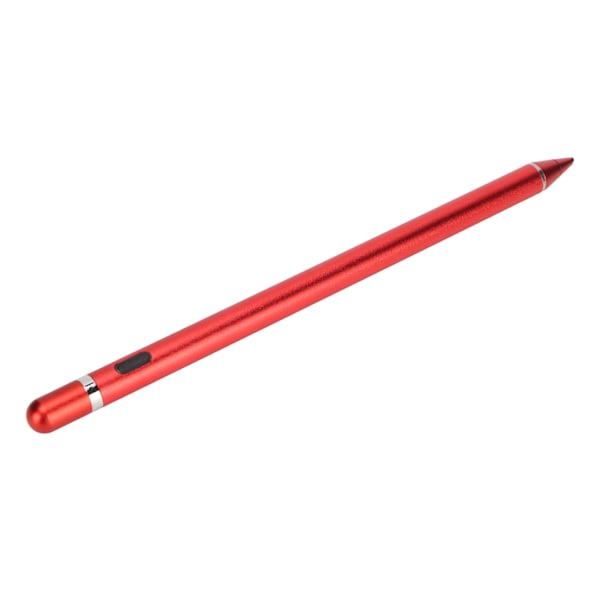Aktiv Kapacitiv Stylus USB Opladning Kobber Tip Touch Screen Pen til Mobiltelefon og Tablet Rød