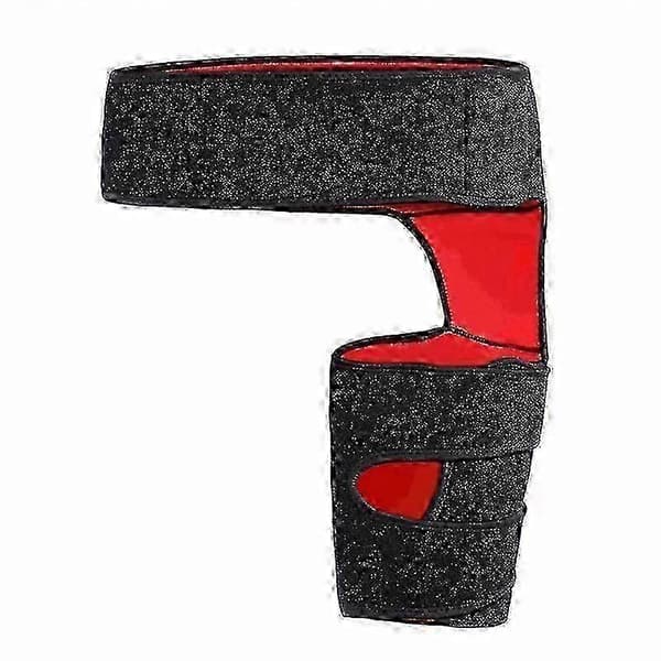 Justerbar höftstöd Kompatibel med ischiasmärtlindring, SI-ledsmärtlindring, hamstringkompression och höftledsplastikbälte Black Red
