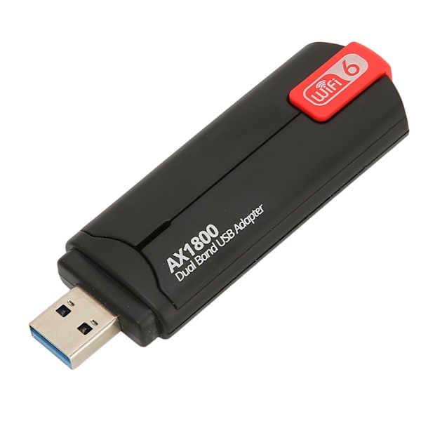 USB WiFi-sovitin 1800Mbps Vakaa signaali USB3.0 MU MIMO -teknologia WIFI6 Langaton Internet-kortti Koti- ja toimistokäyttöön