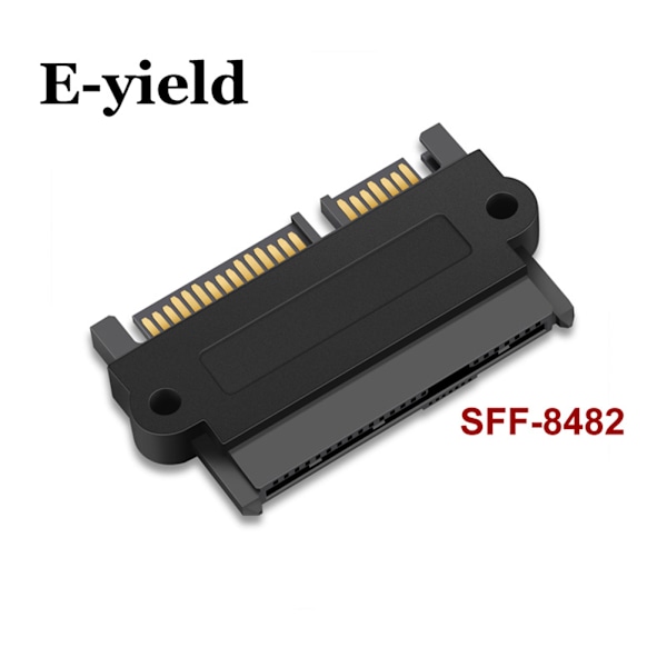 SFF-8482 Datakabelkontakter SAS til SATA 22-pins harddisk RAID-adapter med 15-pins strømkontakt