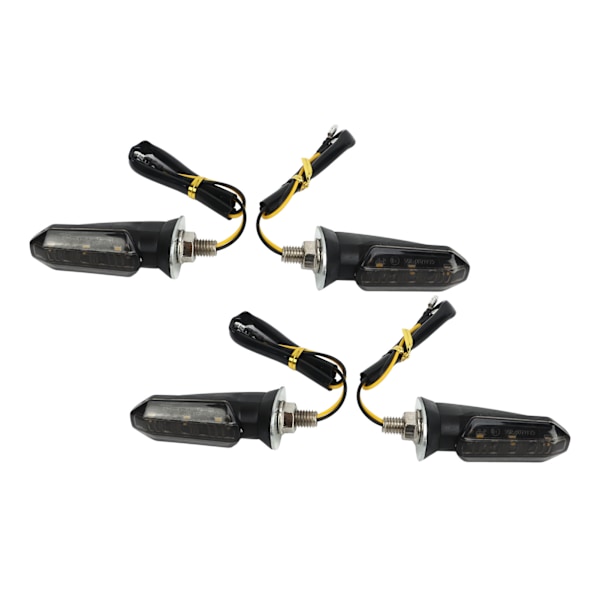 4st Motorcykel LED Blinkers Mini Fram Bak Indikator Vattentät Universal för Beach Scooter 12V