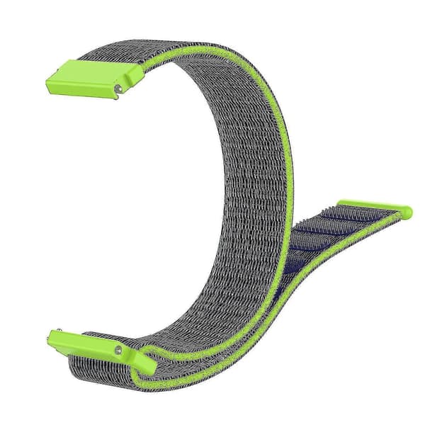 Til Garmin Forerunner 265s / 255s / Venu 2s rem 18mm universel justerbar nylon urrem - orange Blue Green