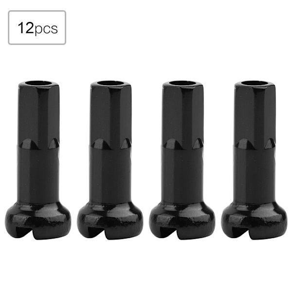 12 stk. 7075 Aluminium Legering Mountainbike Hjul Eger Dæksler Tilbehør Til Cykling (Sort)