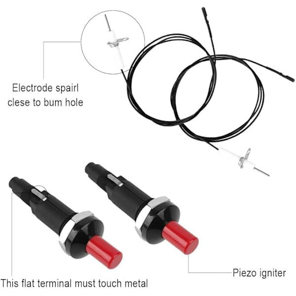 【BEMS】2-pakks Tennere - Piezo Tennpluggmodell