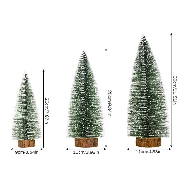 Mini Cedar med LED-strenglys Lite juletre for hjemmekontor/