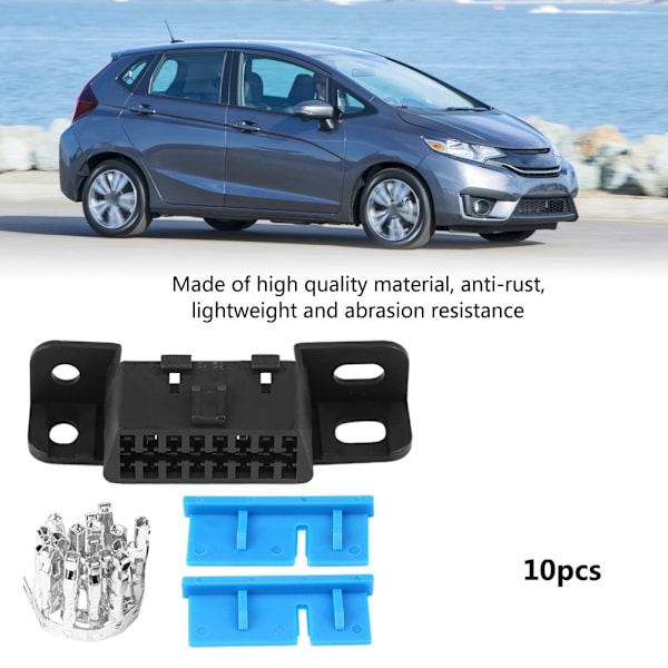 OBD2 II 16-nastainen naarasliitin OBDII-kaapeliauto Adapter Plug Shell Kit GM J1962:lle