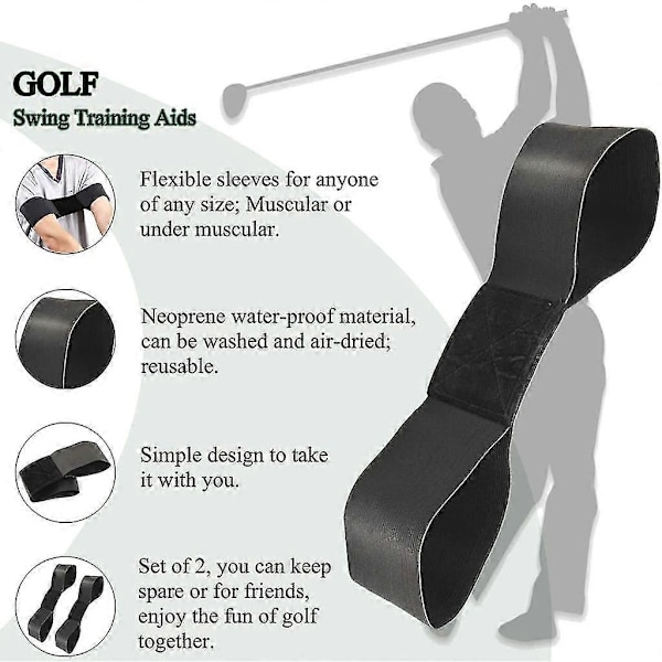 【BEMS】Golf Swing Trainer Compatible with Arms, Correct Distance Training Aid