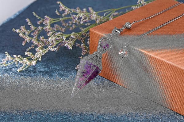 Chakra Krystal Pendul Hexagonal Reiki Healing Krystalpunkter Ædelsten Dowsing Pendul Black