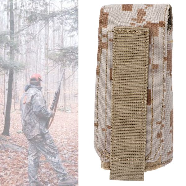 Fällbar Militärvattenflaska i Camouflage för Utomhus, Camping och Vandring (Öken Camouflage)