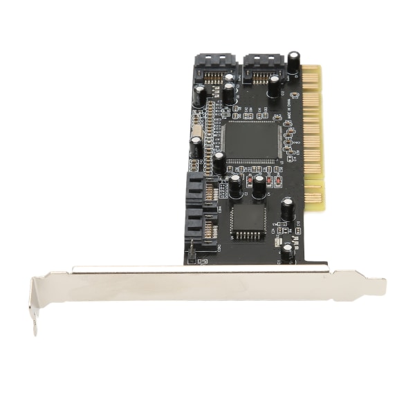 TIMH PCI til 4 ports SATA-kort 4 uavhengige serielle ATA-kanaler 1,5 Gbps overføring PCI SATA-kontroller for stasjonær datamaskin HDD SSD