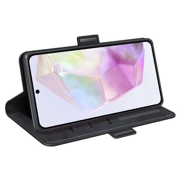 【BEMS】Compatible with Samsung A56 5G Premium ID Wallet Case - Black Svart black