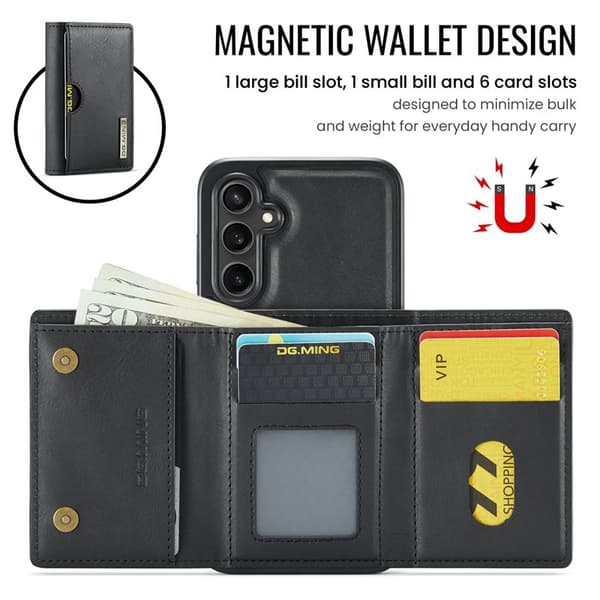 DG.Ming llet Case til Kompatibel med Samsung Galaxy S26 Plus RFID Blocking Black