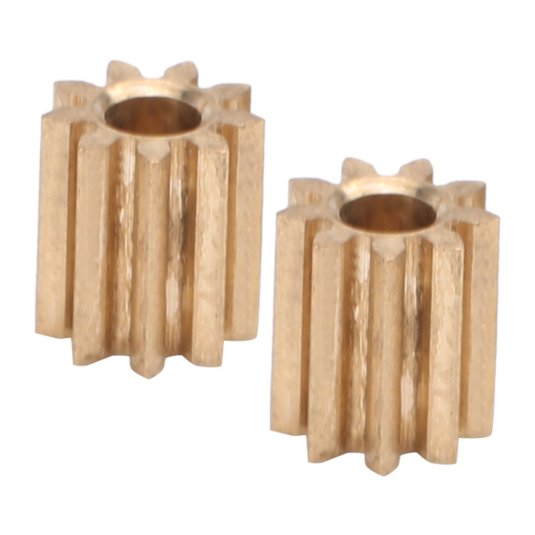 2 stk. Motor Pinion Gear Messing Udskiftning til Duplo Intelli Lok Modul 0,5 9 Tænder