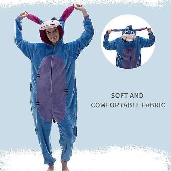 2025 Nyeste komfortable pyjamas i flannel til voksne, mænd og kvinder Blue Mcodeheight158 167cm