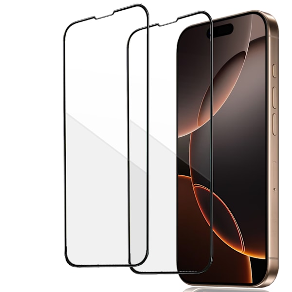 【BEMS】Compatible with iPhone 16 Pro Max Screen Protector 2-Pack - Full Coverage Tempered Glass Compatible with Ultimate Shock Resistance and Protection