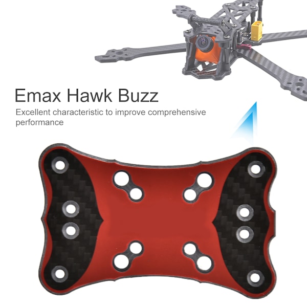 Kolfiberbottenplatta för Emax Hawk Buzz RC Uppgraderingsdelar Tillbehör