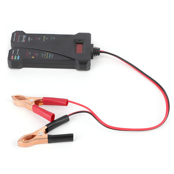 12V digital batteritester Ladeapparat-analysator Spenning Generatorutgangstest med LCD-skjerm