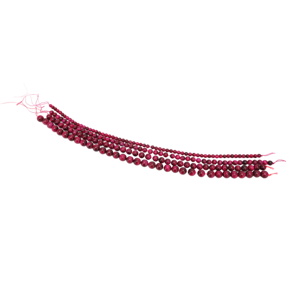 BEMS naturliga stenpärlor släta eleganta smycken DIY dekorativa pärlor för armband halsband konst hantverk rosröd