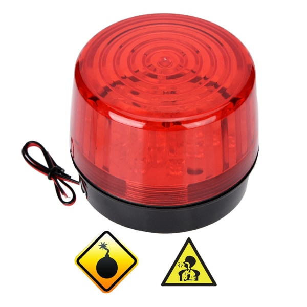 Nödläge Varning Varningsljus Risk Beacon Varningslampa LED Strobe Light //+