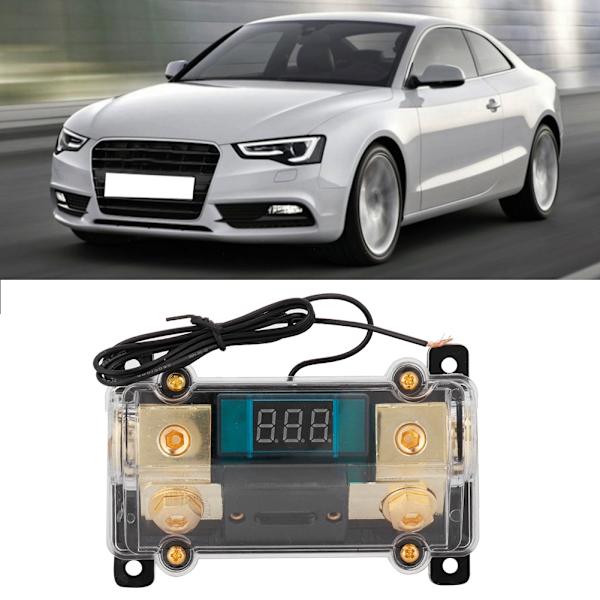 Bilstereo Strømsikringsholder Stereo Distributionsblok Boks Digital Display (200A)