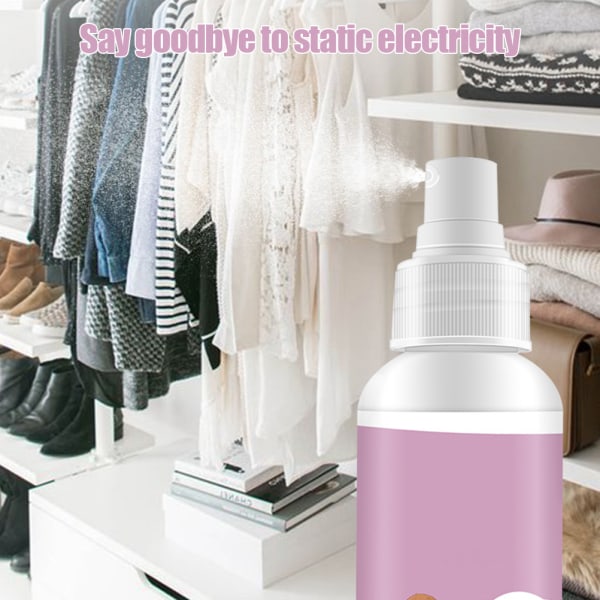 TIMH 100ml Multipurpose Antistatisk Spray Kläder Anti Statisk Spray för Kläder Textilier Möbler och bil