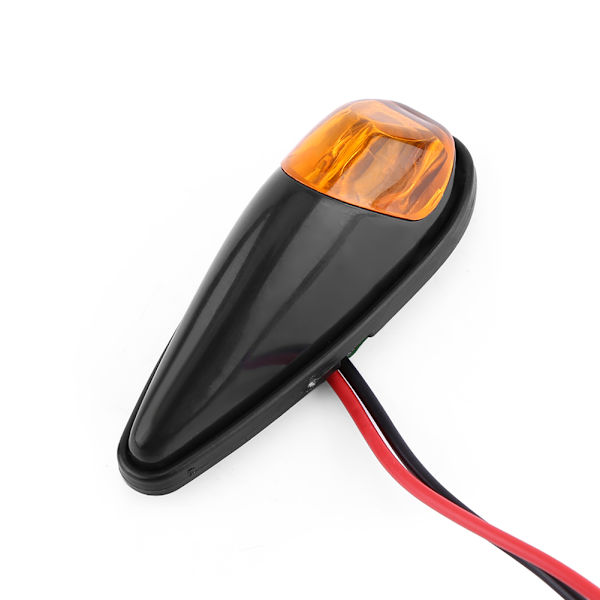 2 st LED-blinkers för motorcykel, infällda, blinkande lampa, bärnstensfärgade