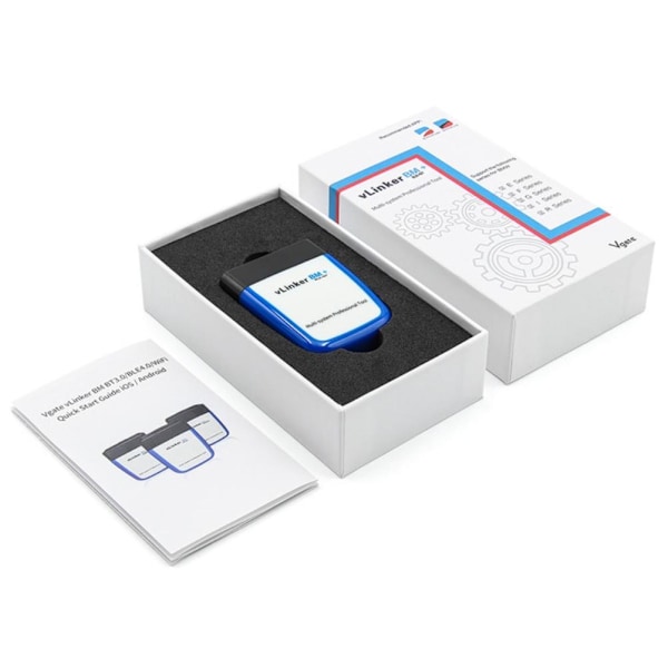 Vgate Vlinker BM + OBD2 V2.2 Bluetooth Dual Mode 4.0 Diagnostic Automobile Fault Detector kompatibel för Android/för IOS