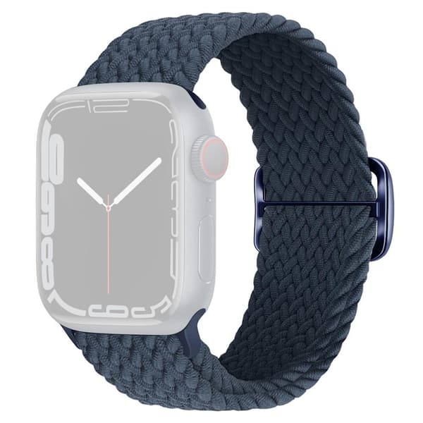 Flettet stofrem Apple Watch Series 7-9 41mm - Flere farver Mörkblå blue