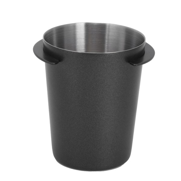 58 mm kaffedoseringskopp i rustfritt stål kaffemaskinhåndtak doseringsverktøytilbehør Svart /