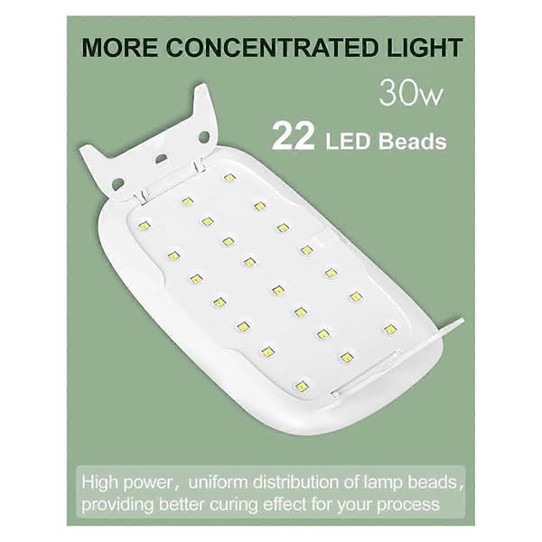 UV Lamp for Resin, Foldable UV Resin Lamp, Portable & Fast Curing Higher Power UV Lamp, Accessories for