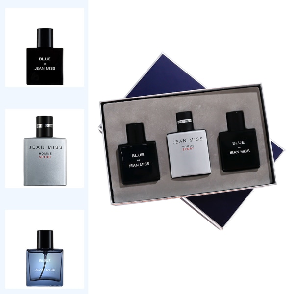3 st Set för män Uppfriskande Långvarig Lätt doft Parfym Set för herrar 30mlx3 -