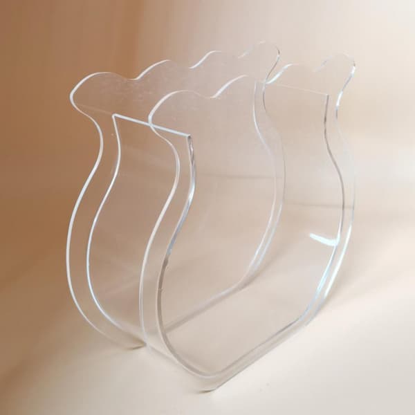 【BEMS】Akryl Vas Blomster Dekor Krukväxter Heminredning Transparent
