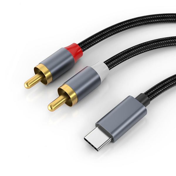 USB C til RCA-kabel, Type C til RCA-lydkabel, USBC-adapter