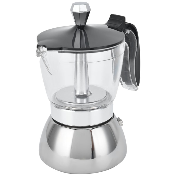 4 kop kaffemaskine i rustfrit stål komfur Moka Pot Kaffemaskine Køkkenudstyr/