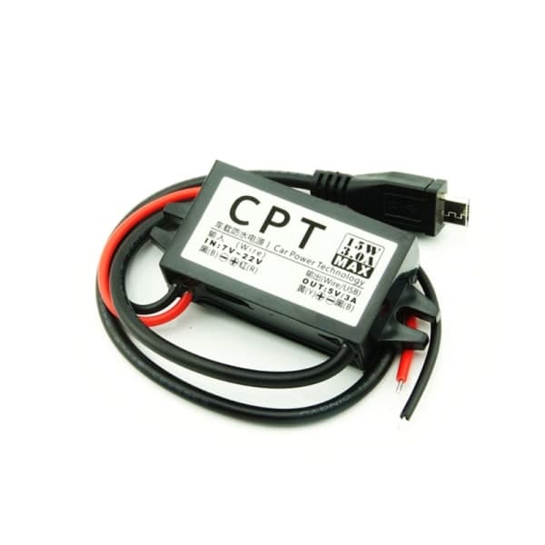 12V - 5V DC-DC Step Down StrömKompatibel medsörjning Transformator Spänningsregulator Lätt att använda Su[BEMS] Straight mircoUSB