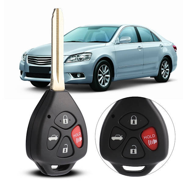 4-knapps bilfjärrnyckelfodral Skalskydd Passar för Toyota 4-löpare Camry Matrix Venza