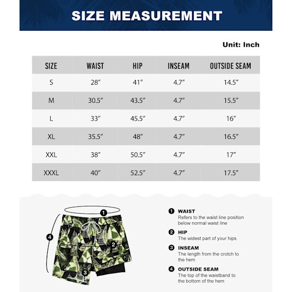 【BEMS】Badbyxor med kompressionsfoder, stretchiga badshorts Vattendjur Aquatic creatures M
