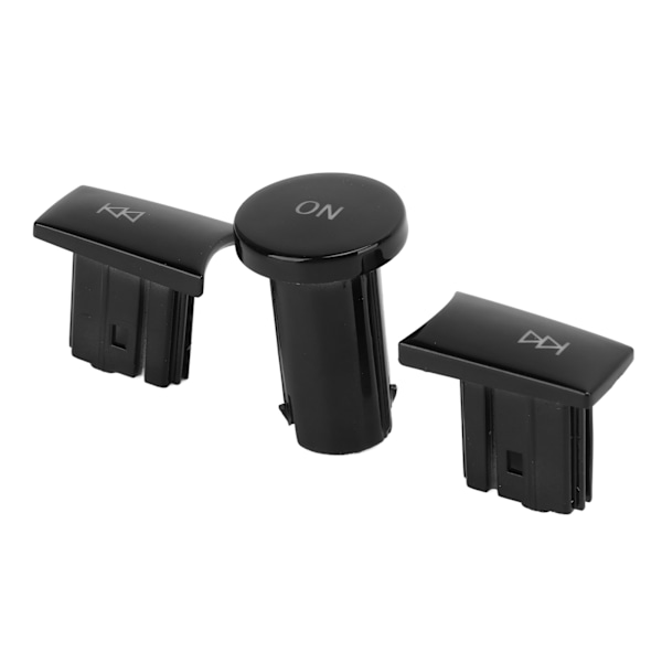 3 stk Multimedia Knapper Kontrollknapp Biltilbehør Erstatning for Benz ML GL Klasse 20122015 (Piano Black)