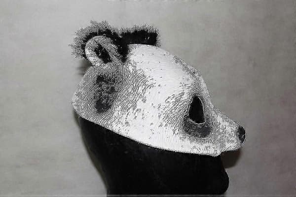 Pandamask til voksne og børn, udklædningsfester, Halloween[BEMS]