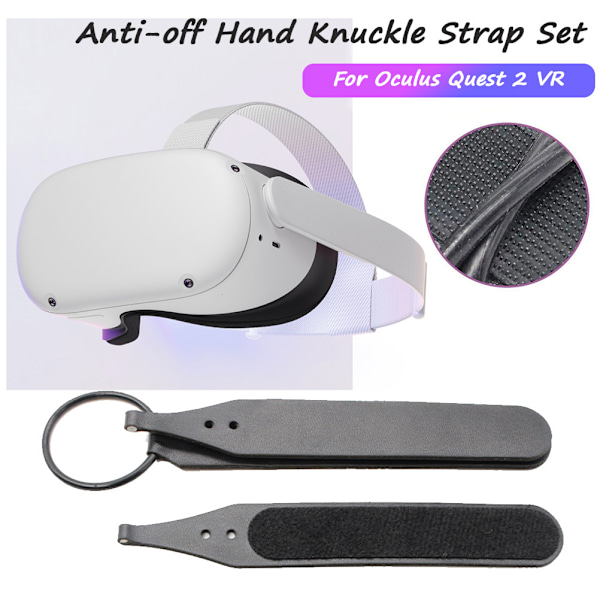 Handledsband Kompatibelt för Oculus Quest 2 VR Släppresistent Justerbart Handledsband