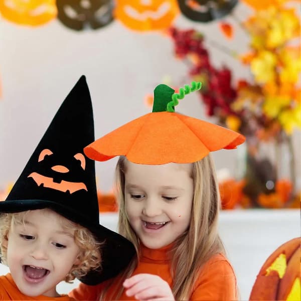 Halloween-pandebånd med festligt græskardesign, elastisk og behagelig pasform, holdbar hårbøjle til fester
