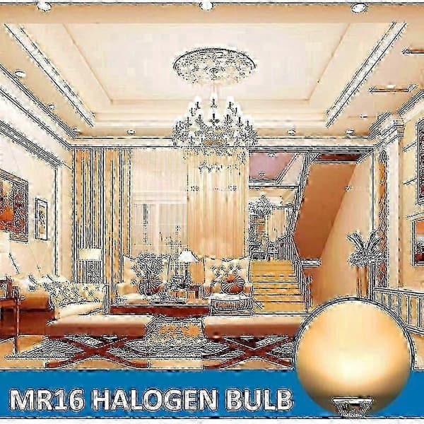 GU5.3 12V 50W halogenpærer 6-pak dæmpbare