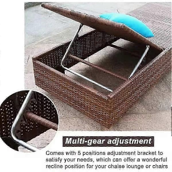 【BEMS】Chaise Lounge Adjustment Bracket with 5 Positions, Backrest Adjuster Compatible with Outdoor Plastic Lounge