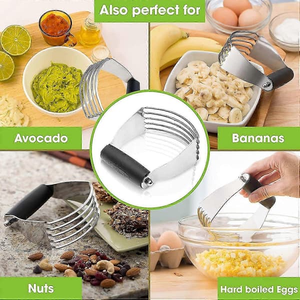 Dejblander, med kraftige knive i rustfrit stål, sort