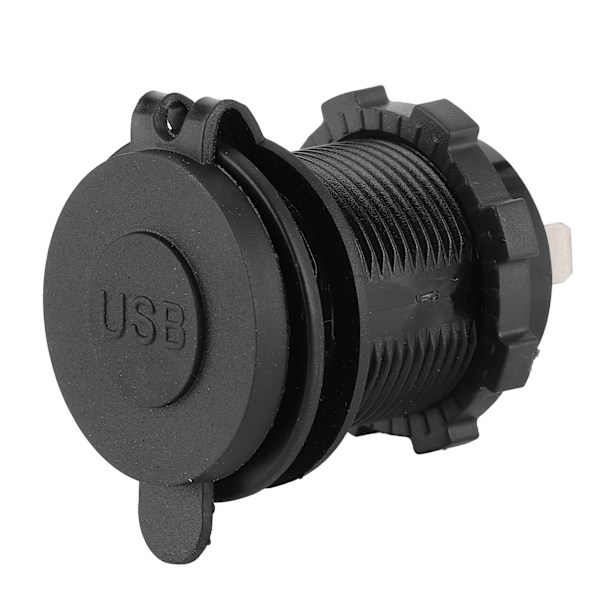Billader Dobbel USB-port QC3.0 Hurtiglading med Touch Switch for 12‑24V Båt Motorsykkel ATV RV Grønn LED-indikator