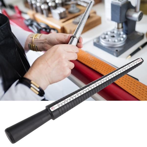 Plast Ringstorleksmätare Mandrel Stick Finger Gauge Ring Smycken Mätverktyg