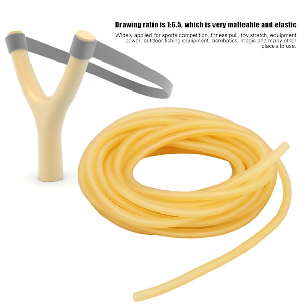 1 / 3 / 5M Naturlatex Slungor Elastisk Mjuk Slang Band för Jakt Skytte (3m)