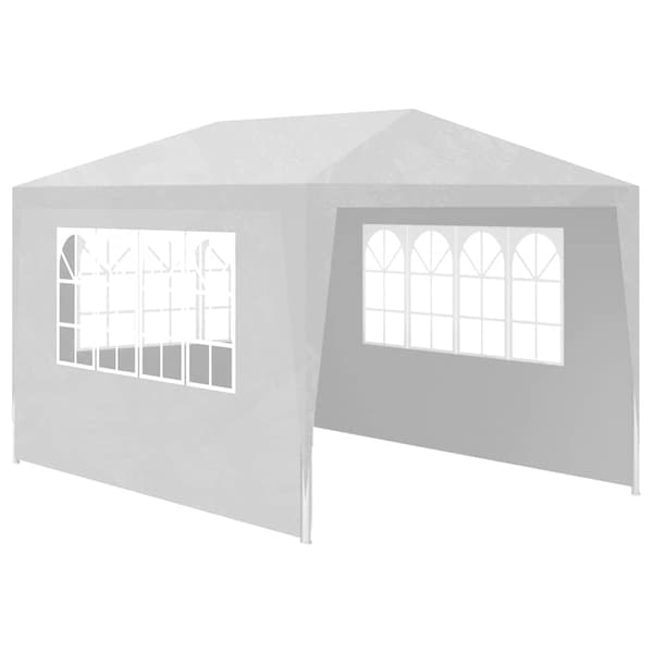 【BEMS】vidaXL Partytelt 4 vegger 3x4 m hvit Vit white